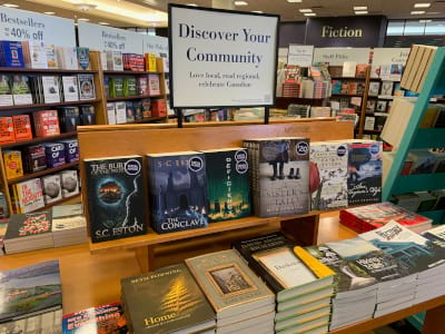 Books on display at Chapters